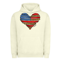 Pigment Pistachio american leopard brushstroke heart Urban Hoodie - Jasminsmagicworld