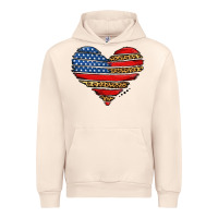 Sandshell american leopard brushstroke heart Urban Hoodie - Jasminsmagicworld