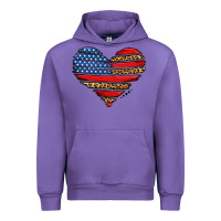 Tulip american leopard brushstroke heart Urban Hoodie - Jasminsmagicworld