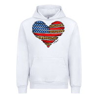White american leopard brushstroke heart Urban Hoodie - Jasminsmagicworld