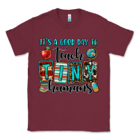 Burgundy it's a good day to teach tiny humans Classic Tee - OliviaCreatesArt