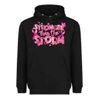 Black stronger than the storm breast cancer Heavyweight Hoodie - RanaPortraitStore