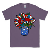 Lavender Patriotic Sunflower in a Jar Classic Tee - Jasminsmagicworld
