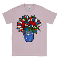 Lilac Patriotic Sunflower in a Jar Classic Tee - Jasminsmagicworld