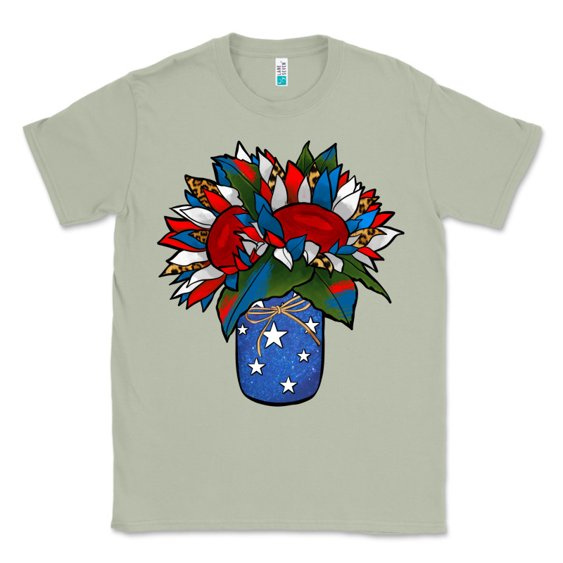 Patriotic Sunflower In A Jar Classic Tee by Jasminsmagicworld | Teevron