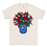 Natural Patriotic Sunflower in a Jar Classic Tee - Jasminsmagicworld