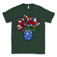 Sports Green Patriotic Sunflower in a Jar Classic Tee - Jasminsmagicworld