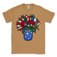 Toasted Coconut Patriotic Sunflower in a Jar Classic Tee - Jasminsmagicworld