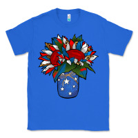 True Royal Patriotic Sunflower in a Jar Classic Tee - Jasminsmagicworld
