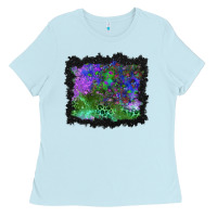 Halloween Skull And Leopard Background Ladies Tee | Teevron