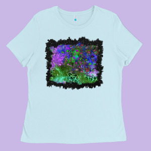 Halloween Skull And Leopard Background Ladies Tee Designed By Bundleandbundleshop