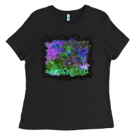 Black halloween skull and leopard background Ladies Tee - BundleAndBundleShop