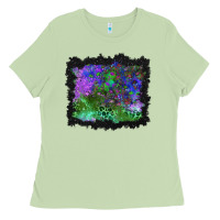 Matcha halloween skull and leopard background Ladies Tee - BundleAndBundleShop