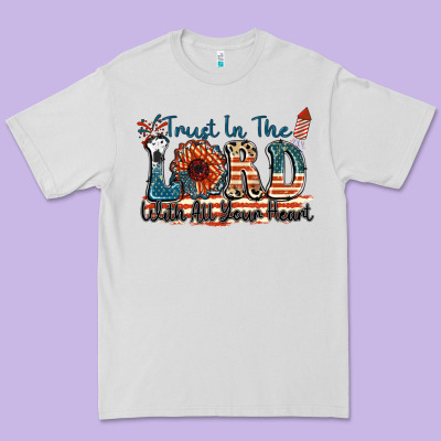 Trust In The Lord With All Your Heart Premium Tee Designed By Fadigitalartstudio