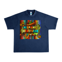 Navy hispanic heritage month tumbler Urban Heavy Tee - BundleAndBundleShop