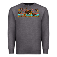 Charcoal Heather western boxer dogs Premium Sweatshirt - Jasminsmagicworld