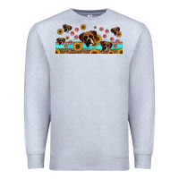 Heather Grey western boxer dogs Premium Sweatshirt - Jasminsmagicworld