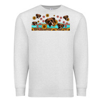 Oatmeal Heather western boxer dogs Premium Sweatshirt - Jasminsmagicworld