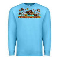 Ocean Blue western boxer dogs Premium Sweatshirt - Jasminsmagicworld