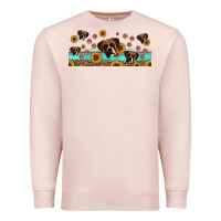 Pale Pink western boxer dogs Premium Sweatshirt - Jasminsmagicworld