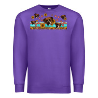 Purple western boxer dogs Premium Sweatshirt - Jasminsmagicworld