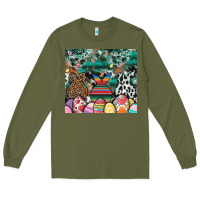 Army Green easter Long Sleeve Tee - CowhideDigitalArt