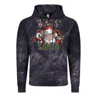Cloud Black howdy santa Vintage Hoodie - SublimationCraftShop