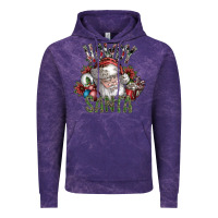 Cloud Purple howdy santa Vintage Hoodie - SublimationCraftShop