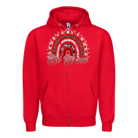 Red be mine valentines day rainbow Zipper Hoodie - RanaPortraitStore