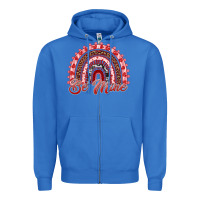 True Royal be mine valentines day rainbow Zipper Hoodie - RanaPortraitStore