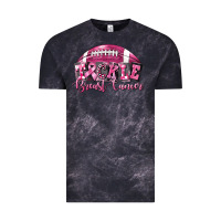 Cloud Black Tickle Breast Cancer Football Vintage Tee - FaDigitalArtStudio