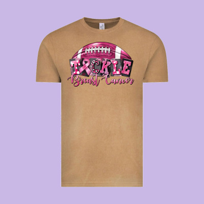 Tickle Breast Cancer Football Vintage Tee Designed By Fadigitalartstudio