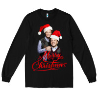 Black Step Brothers - merry christmas - happy xmas Long Sleeve Tee - DesigneFamous