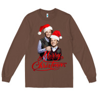 Chestnut Step Brothers - merry christmas - happy xmas Long Sleeve Tee - DesigneFamous