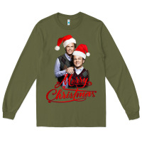 Army Green Step Brothers - merry christmas - happy xmas Long Sleeve Tee - DesigneFamous