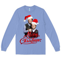 Colony Blue Step Brothers - merry christmas - happy xmas Long Sleeve Tee - DesigneFamous