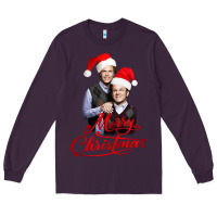 Plum Step Brothers - merry christmas - happy xmas Long Sleeve Tee - DesigneFamous
