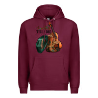 Burgundy country till i die Premium Hoodie - Jasminsmagicworld