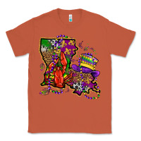 Copper mardi gras louisiana map Classic Tee - OliviaCreatesArt