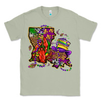 Matcha mardi gras louisiana map Classic Tee - OliviaCreatesArt