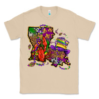 Mushroom mardi gras louisiana map Classic Tee - OliviaCreatesArt