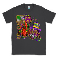 Smoke mardi gras louisiana map Classic Tee - OliviaCreatesArt