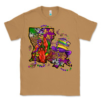 Toasted Coconut mardi gras louisiana map Classic Tee - OliviaCreatesArt