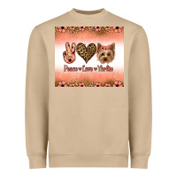 Mushroom peace love yorkie Heavyweight Sweatshirt - Jasminsmagicworld