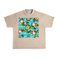 French Oak honey bee gnomes seamless pattern Urban Heavy Tee - BundleAndBundleShop