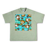 Oil Green honey bee gnomes seamless pattern Urban Heavy Tee - BundleAndBundleShop