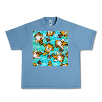 Pebble Blue honey bee gnomes seamless pattern Urban Heavy Tee - BundleAndBundleShop