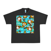 Pigment Black honey bee gnomes seamless pattern Urban Heavy Tee - BundleAndBundleShop