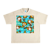 Sandshell honey bee gnomes seamless pattern Urban Heavy Tee - BundleAndBundleShop