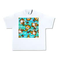 White honey bee gnomes seamless pattern Urban Heavy Tee - BundleAndBundleShop